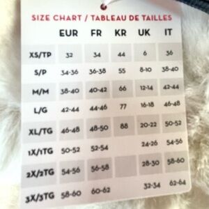 SPANX SIZE CHARTS FOR PANTS/ LEGGINGS WOMENS